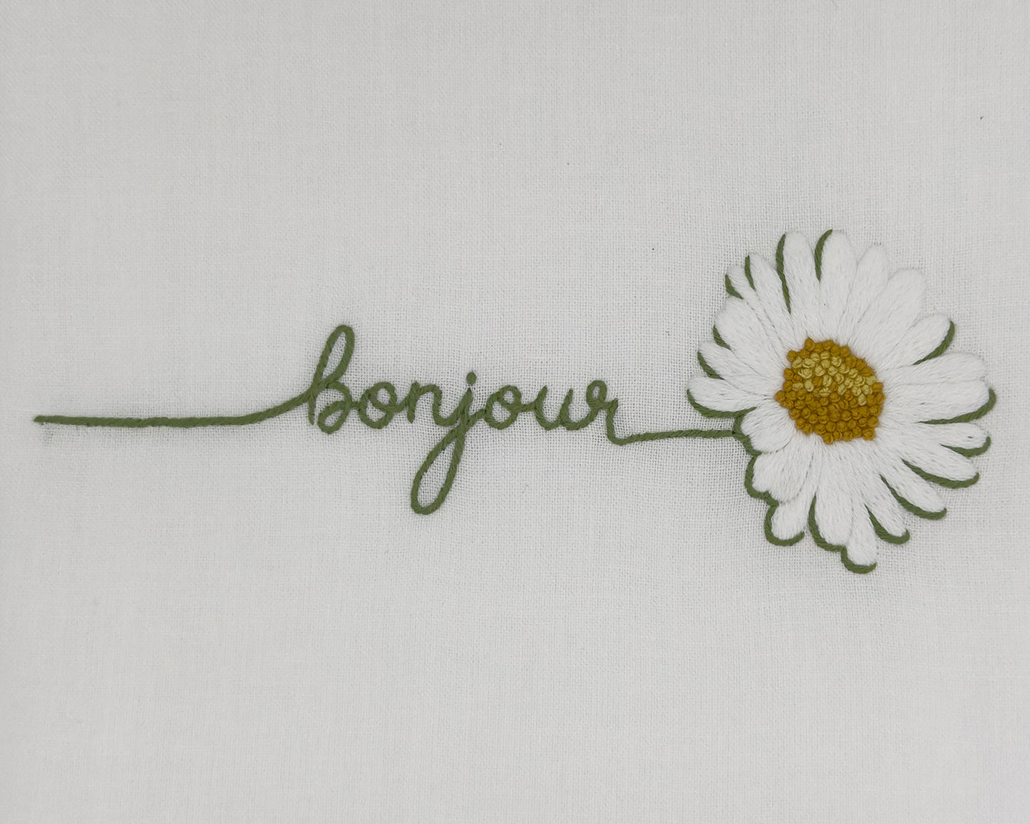 Image of a Henry Handwork Bonjour Daisy motif.