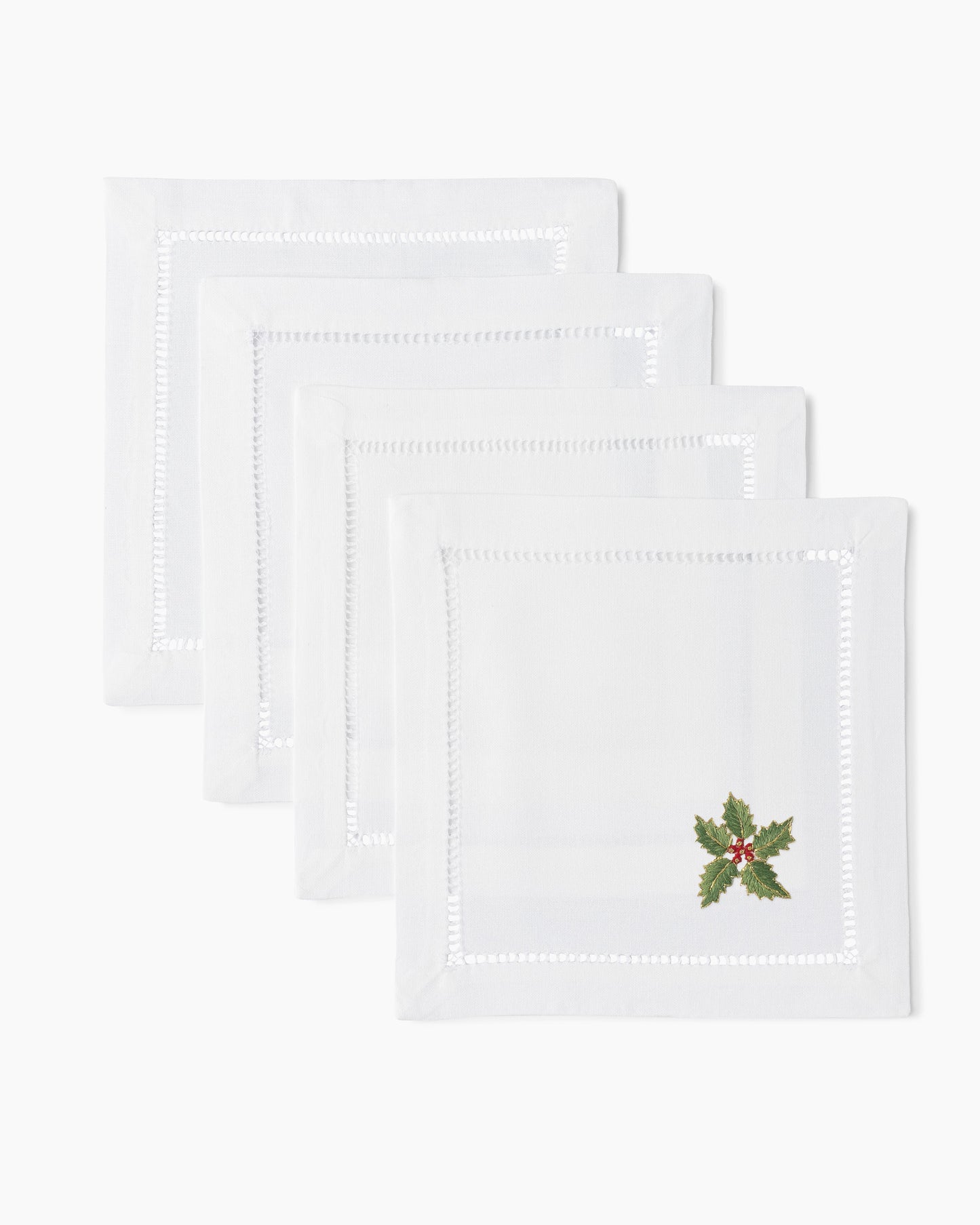 Holly Gold Cocktail Napkins