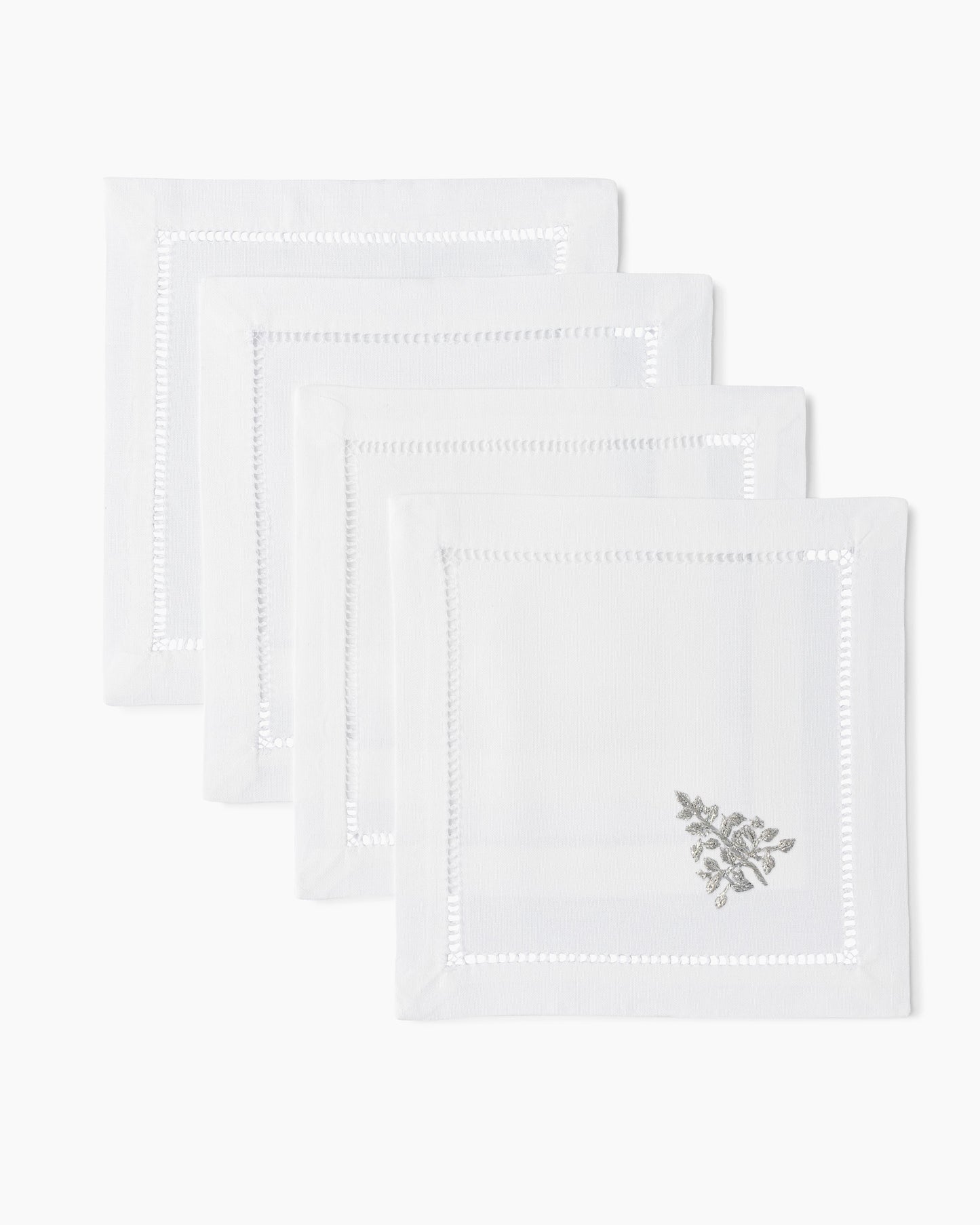 Mod Tree Silver Cocktail Napkins