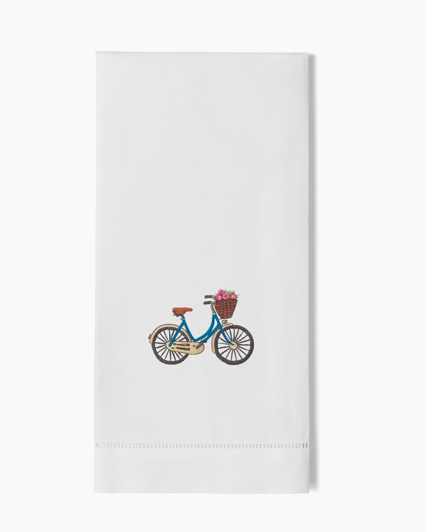 Bicycle Flowers Hand Towel