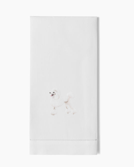 Dog Poodle Hand Towel