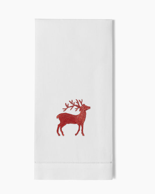 Reindeer Red Towel