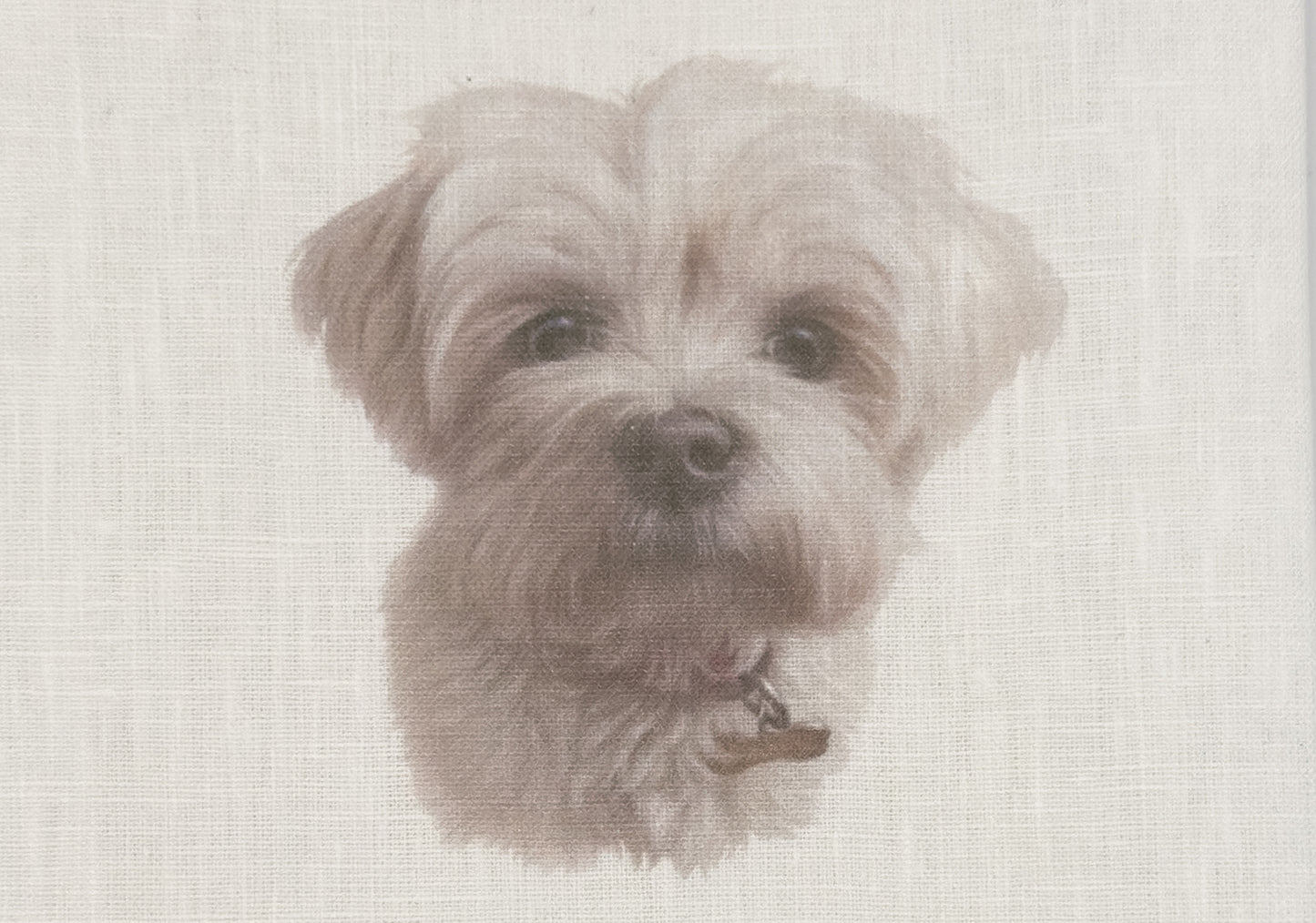 Shih Tzu Linen Hand Towel