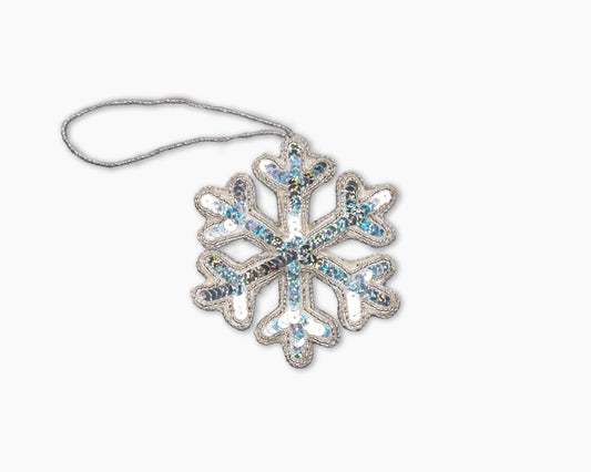 Snowflake Silver Ornament