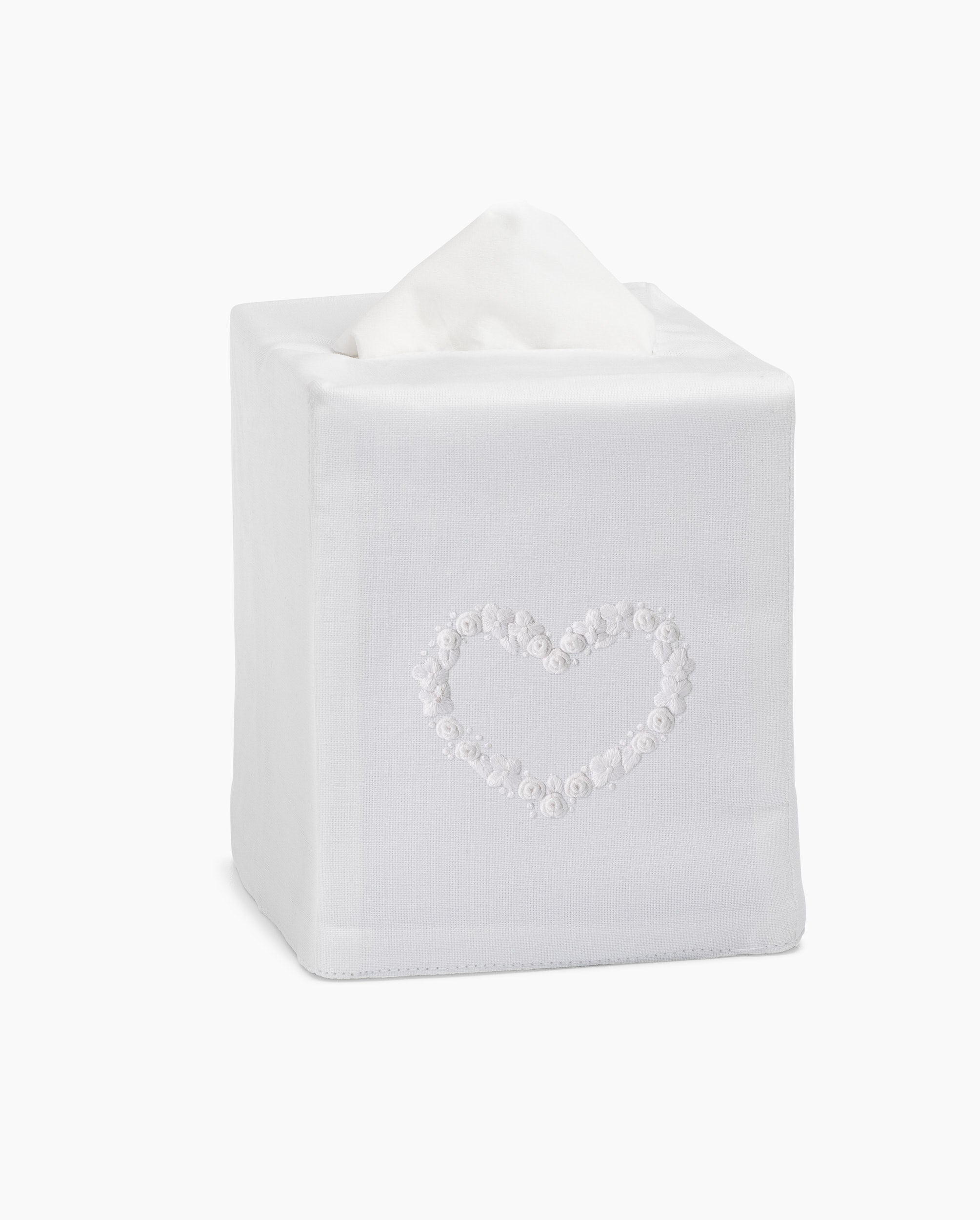Rymer Beaded Heart Boutique Tissue Box Cover