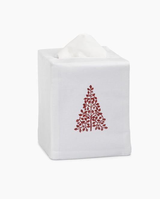 Mod Tree Red Tissue Box Cover