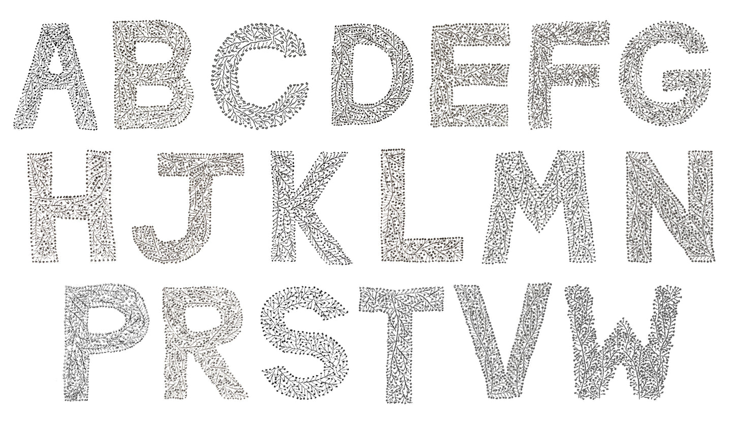 Monogram Twig Tissue Box - Natural