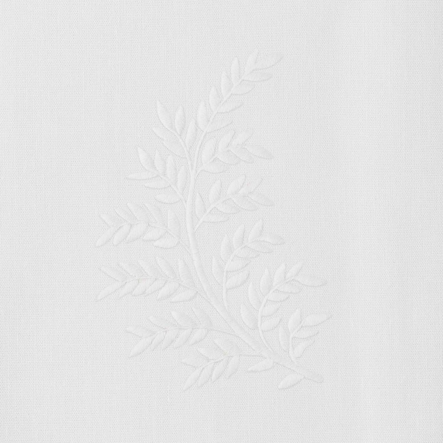 Leaves White Hand Towel