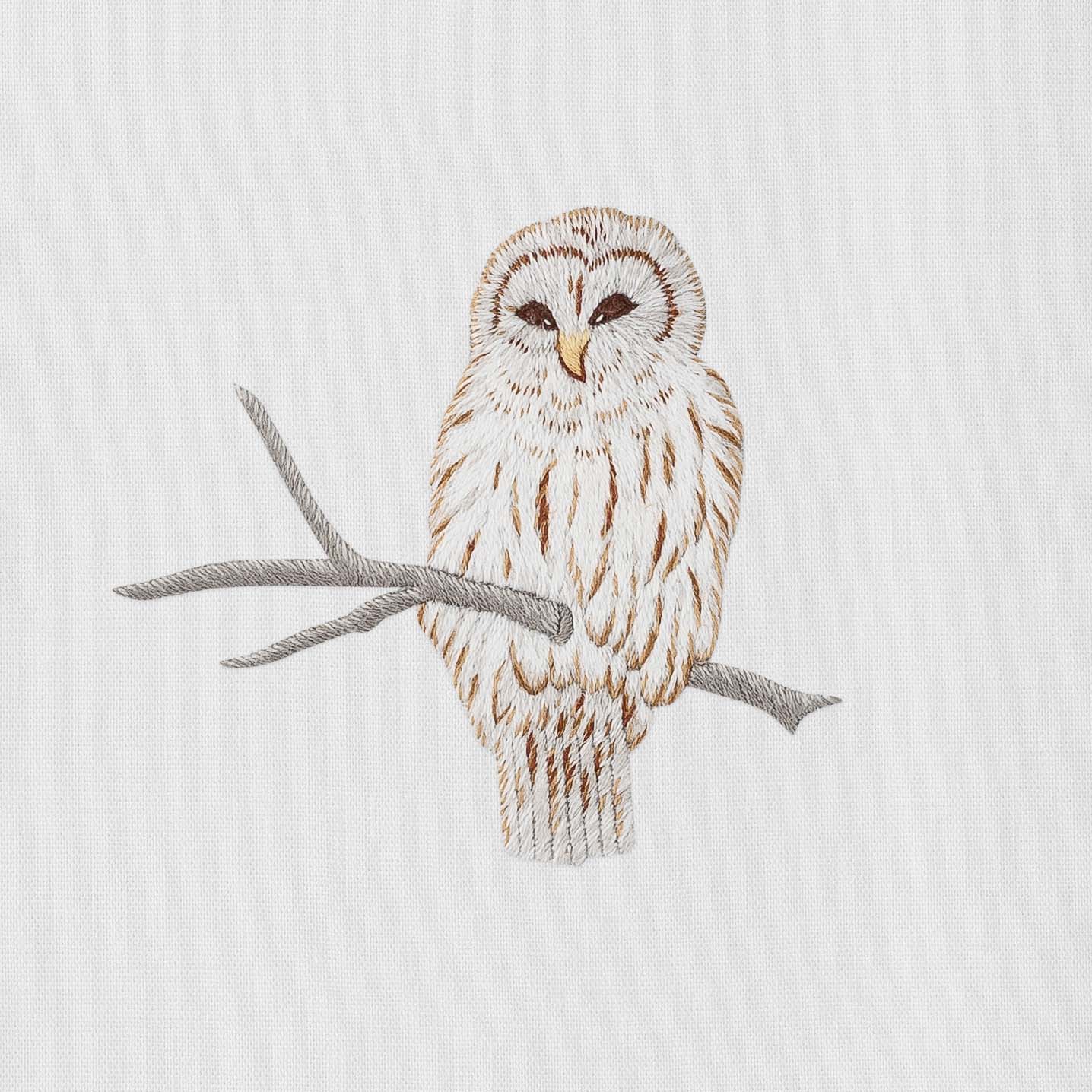 Snowy Owl Hand Towel