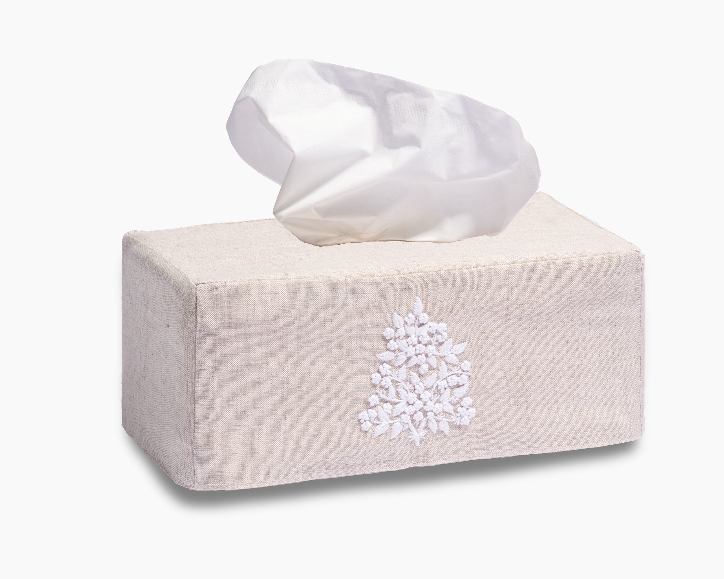 Jardin Classic Linen Boutique Tissue Box Cover - Thumbnail 4