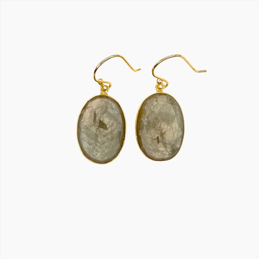 Image of Gemstone Earrings: #109 Sapphire Gray