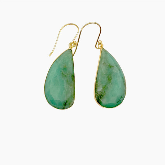 Image of Gemstone Earrings: #116 Emerald