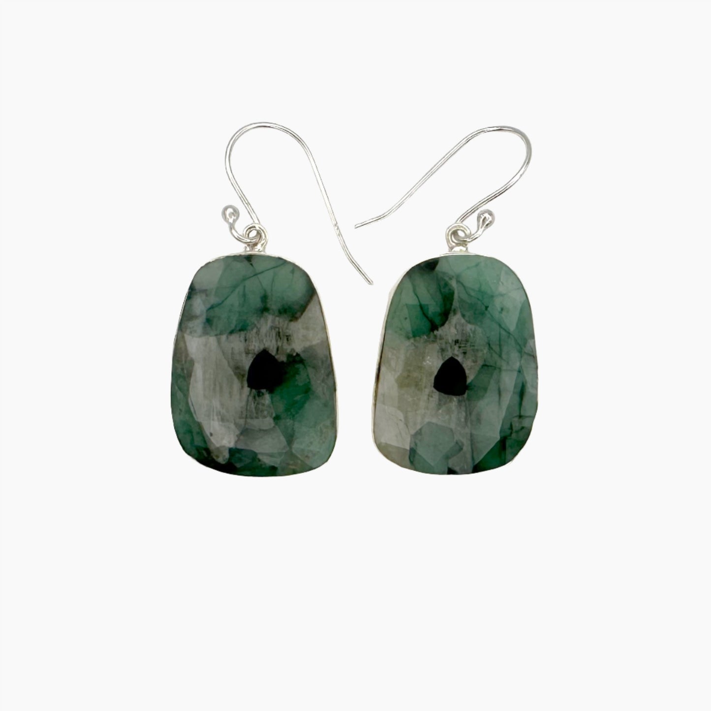 Image of Gemstone Earrings: #119 Emerald