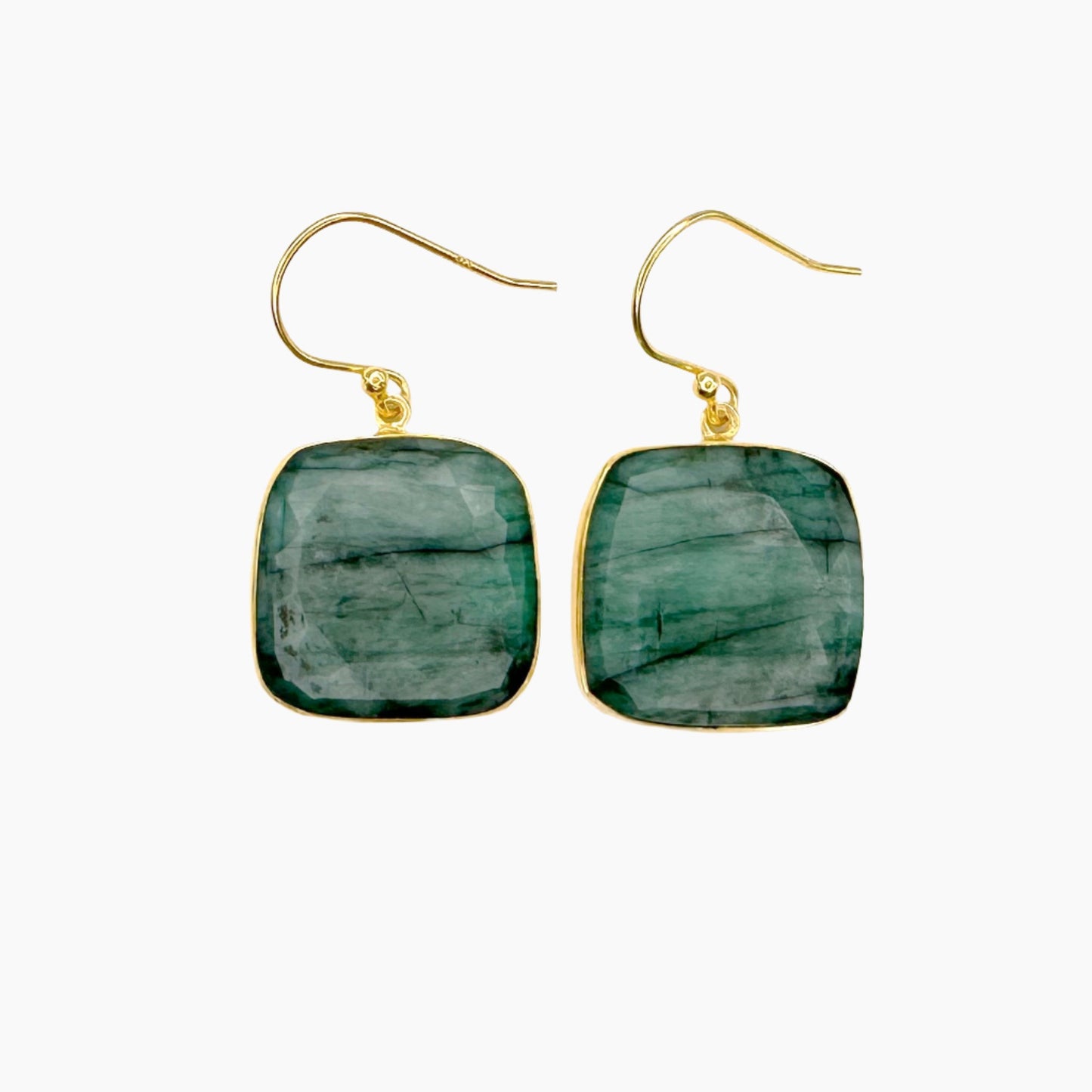 Image of Gemstone Earrings: #121 Emerald