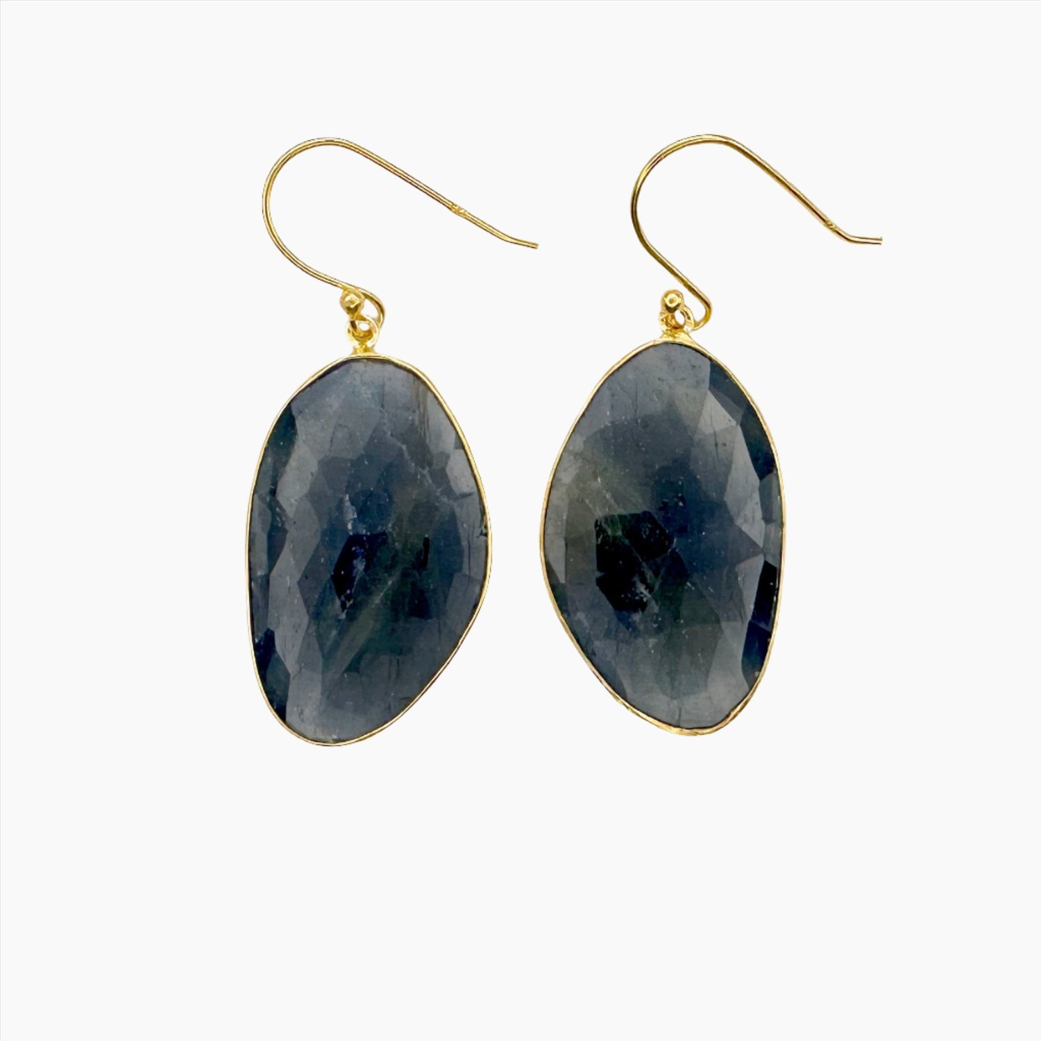 Image of Gemstone Earrings: #128 Sapphire Blue