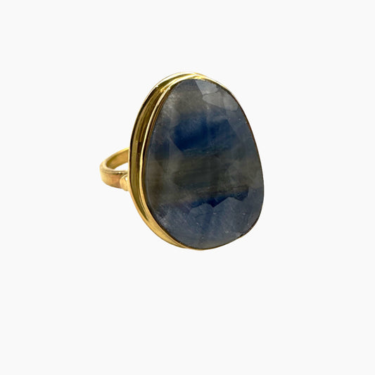 Image of Gemstone Ring: #132 Sapphire, Size 7