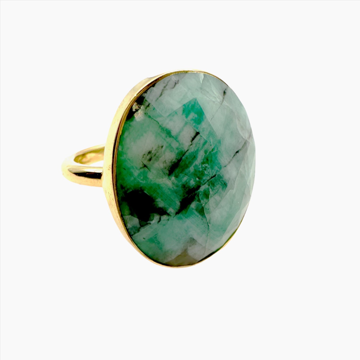 Image of Gemstone Ring: #147 Emerald, Size 8