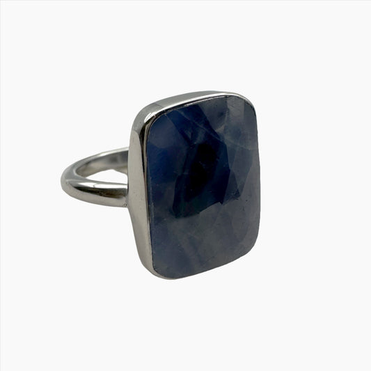 Image of Gemstone Ring: #141 Sapphire Blue, Size 10