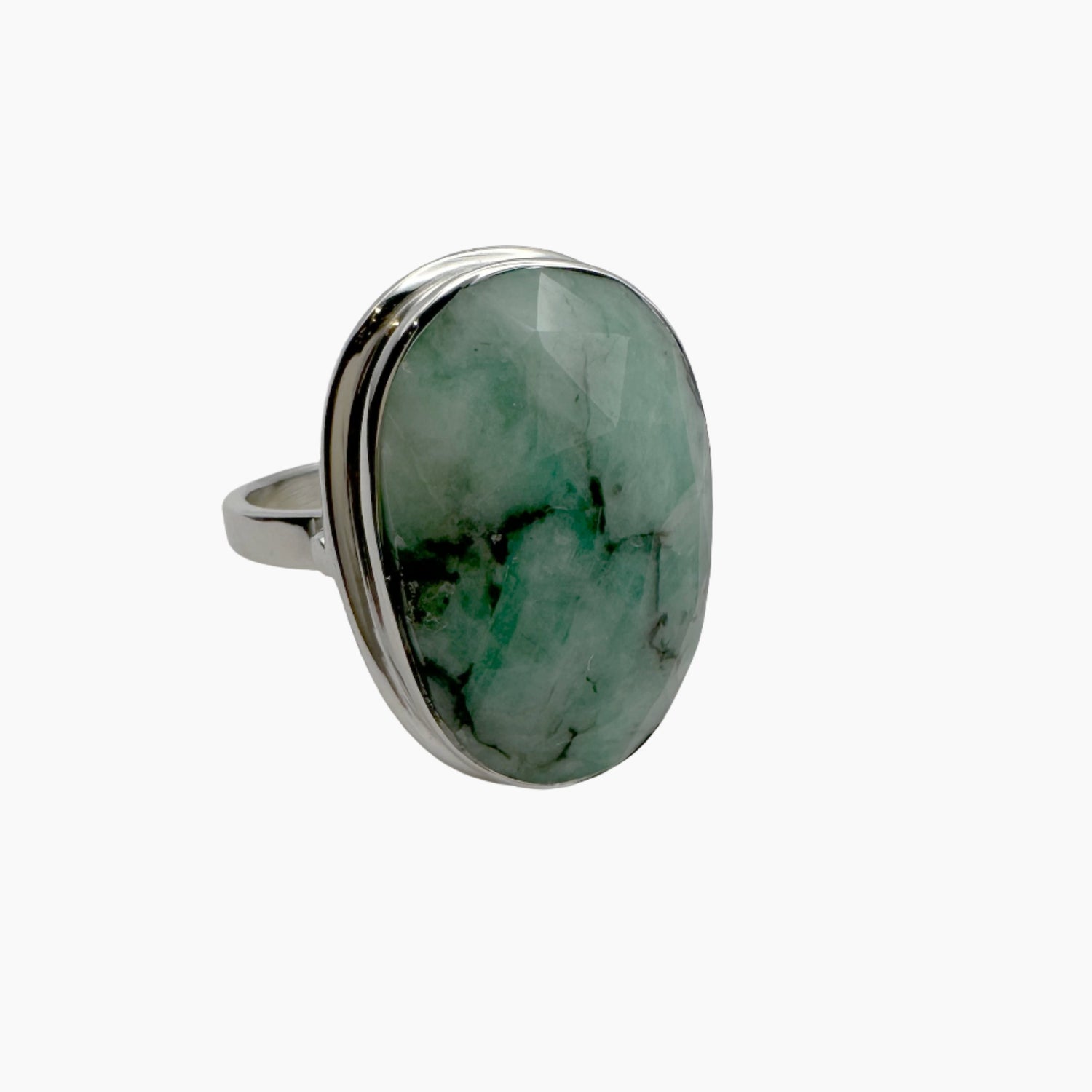 Image of Gemstone Ring: #145 Emerald, Size 7