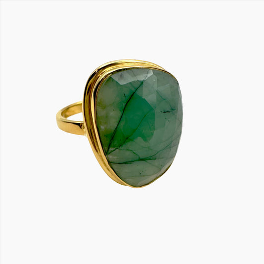 Image of Gemstone Ring: #147 Emerald, Size 8