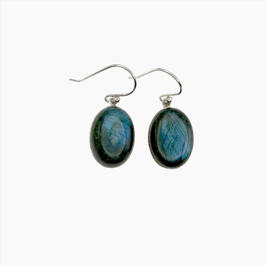 Image of Gemstone Earrings: #152 Labradorite