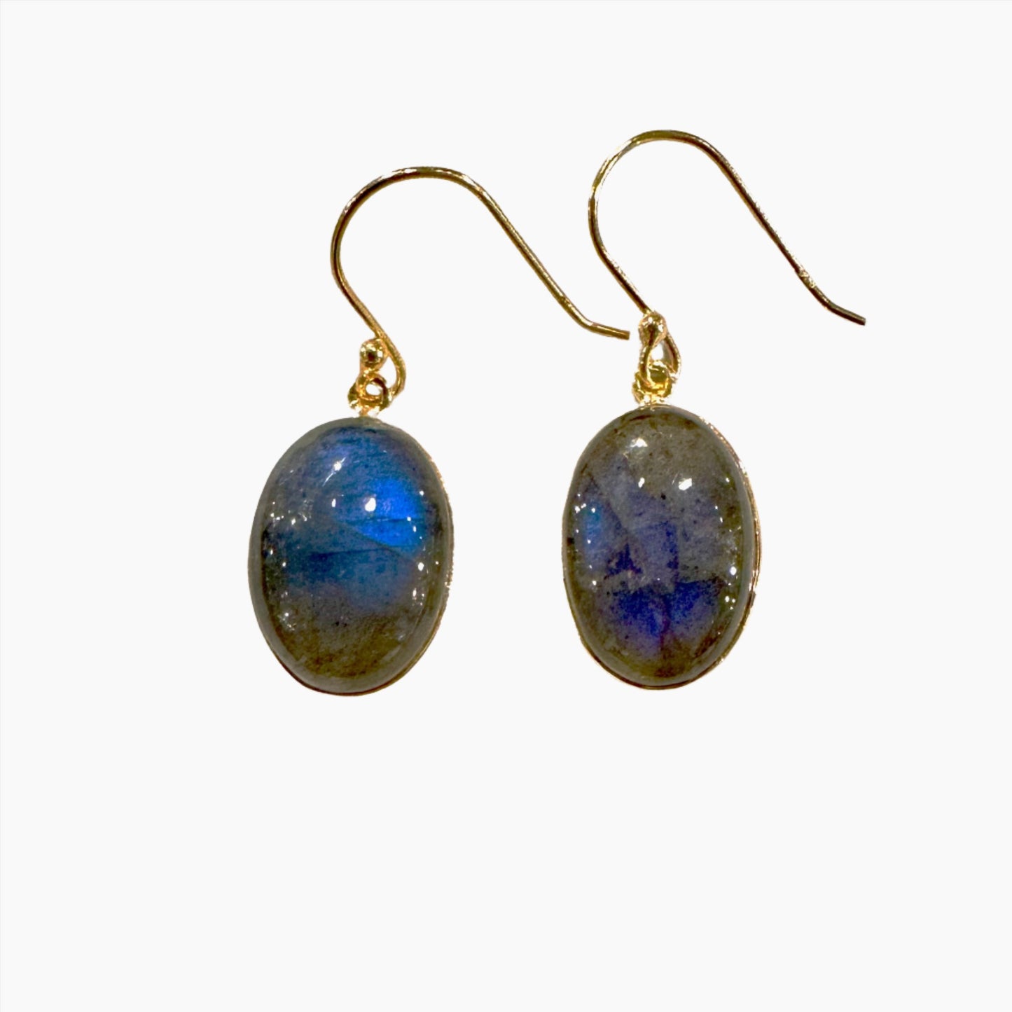 Image of Gemstone Earrings: #154 Labradorite