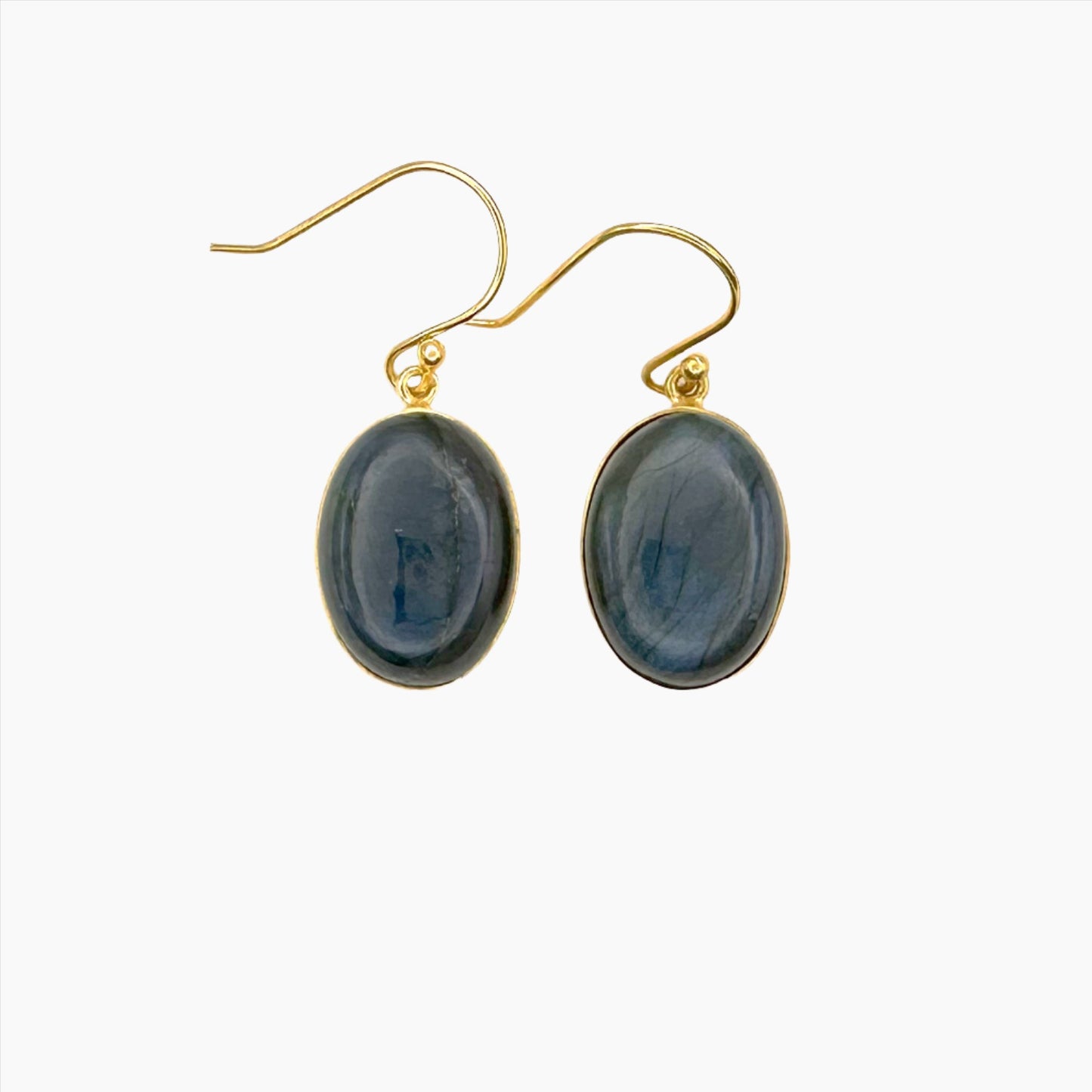 Image of Gemstone Earrings: #156 Labradorite