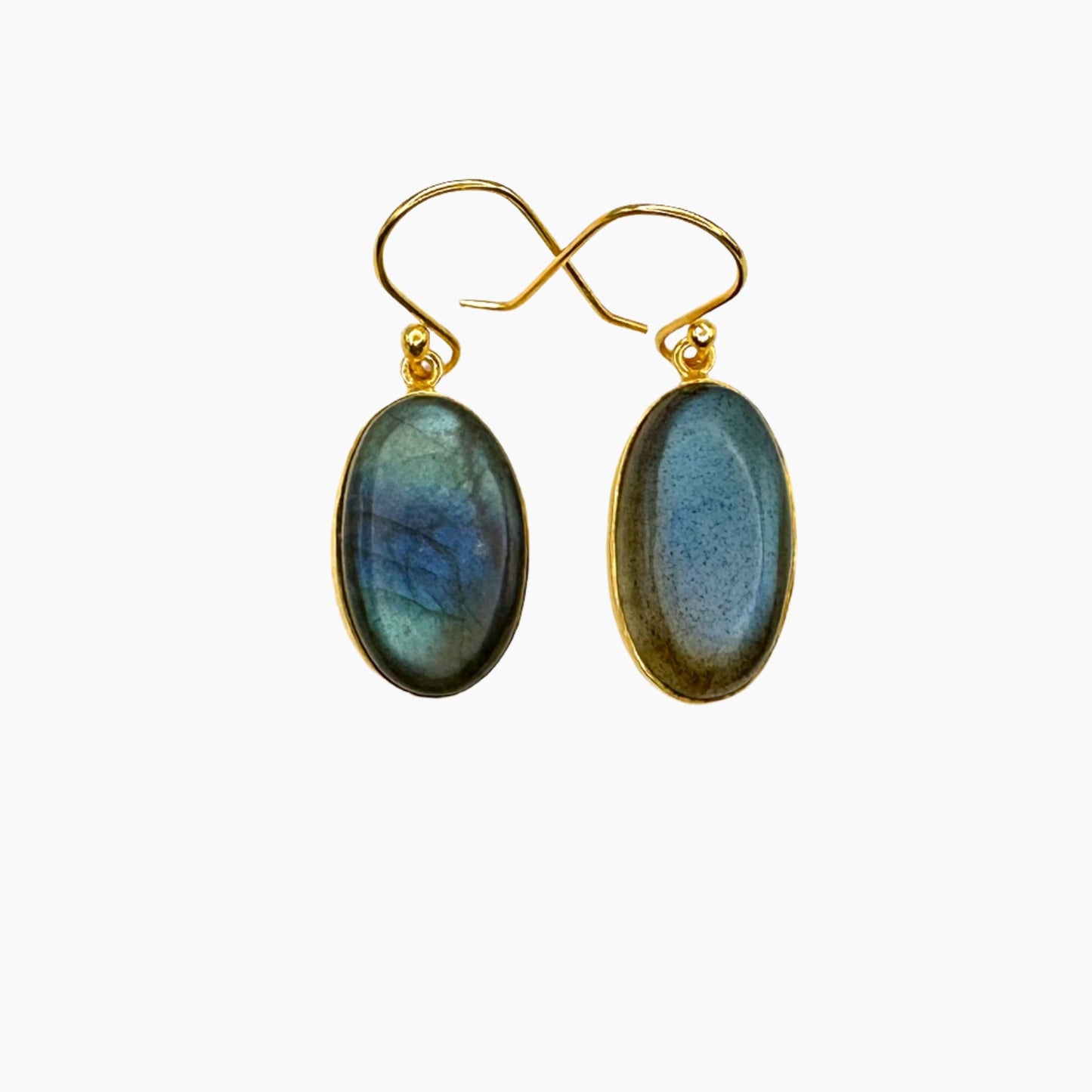 Image of Gemstone Earrings: #159 Labradorite