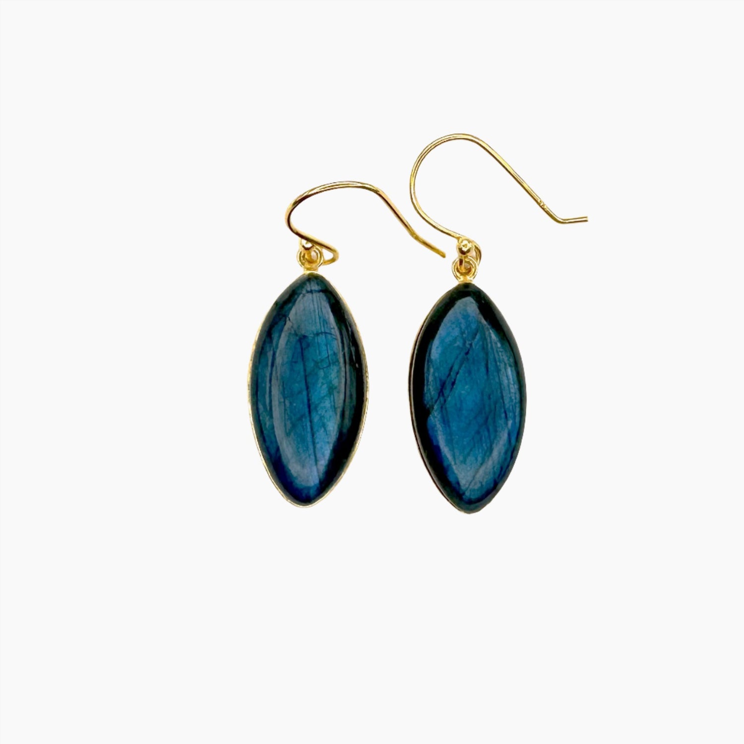 Image of Gemstone Earrings: #160 Labradorite