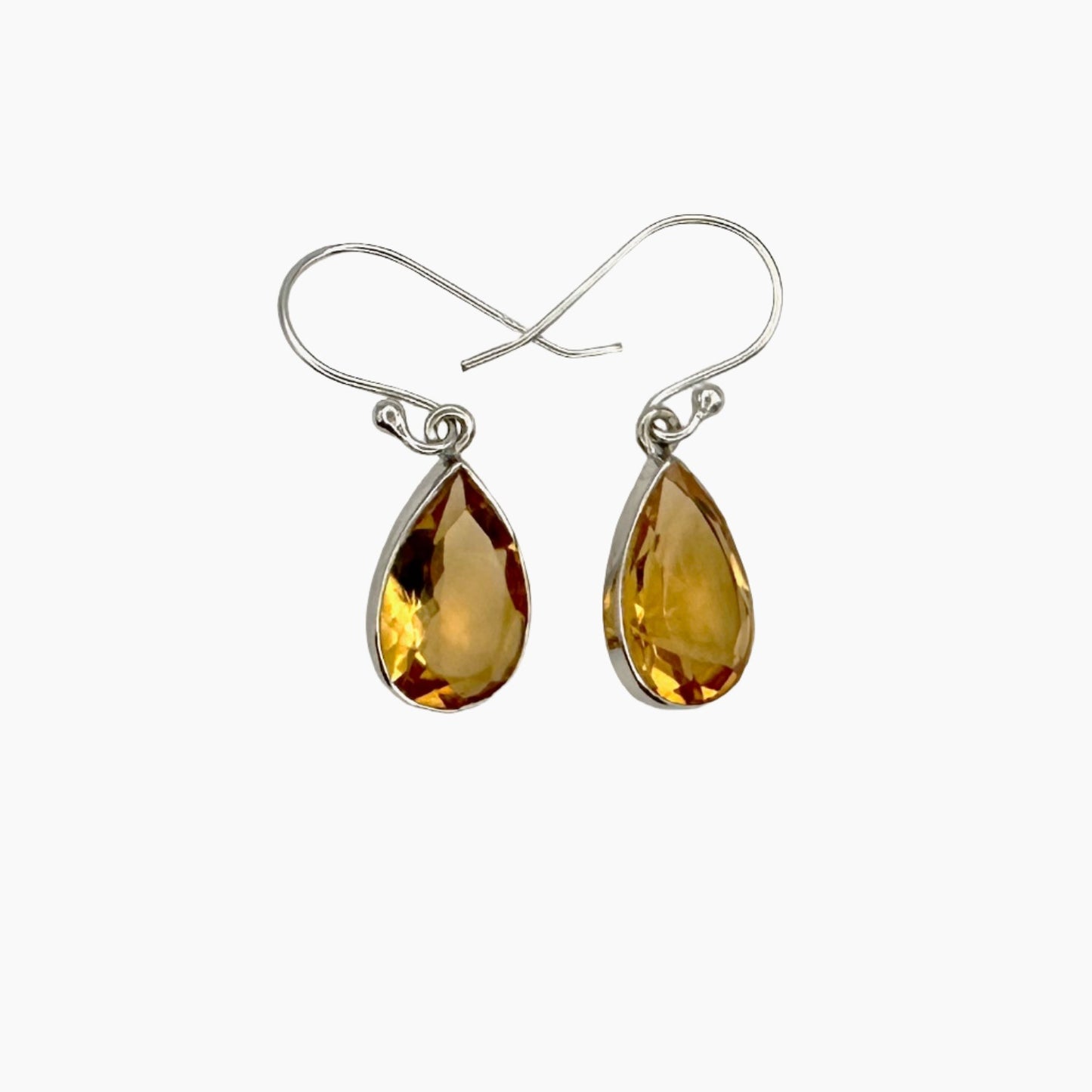 Image of Gemstone Earrings: #162 Citrine