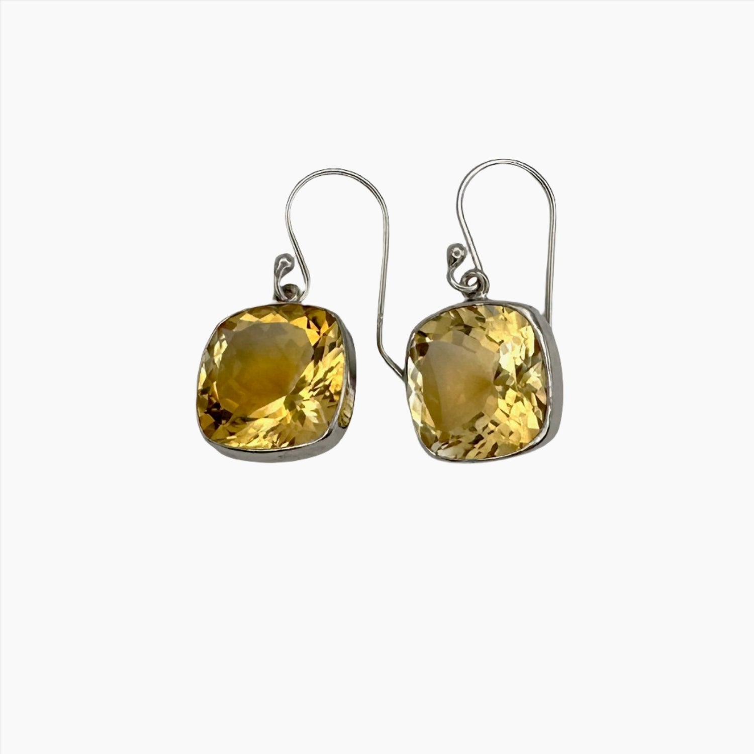 Image of Gemstone Earrings: #164 Citrine