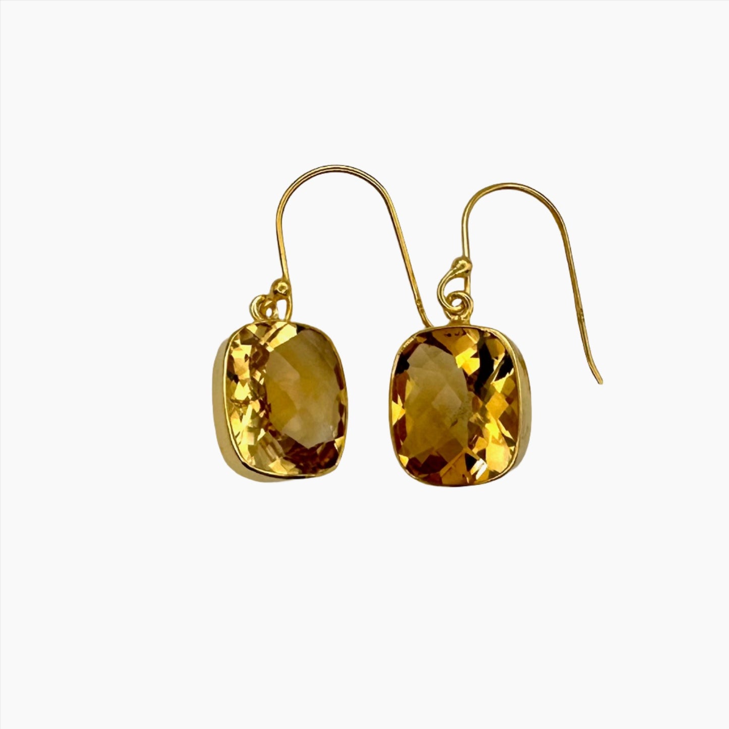 Image of Gemstone Earrings: #167 Citrine