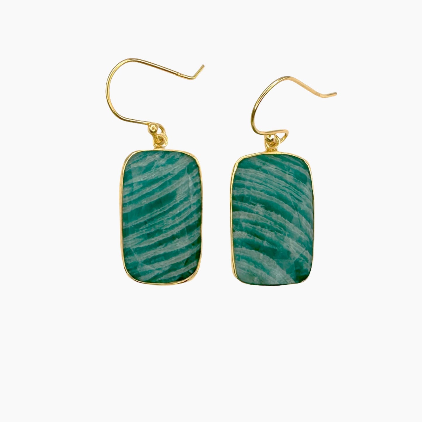 Image of Gemstone Earrings: #168 Amazonite