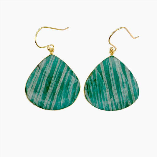 Image of Gemstone Earrings: #171 Amazonite