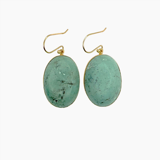 Image of Gemstone Earrings: #173 Turquoise