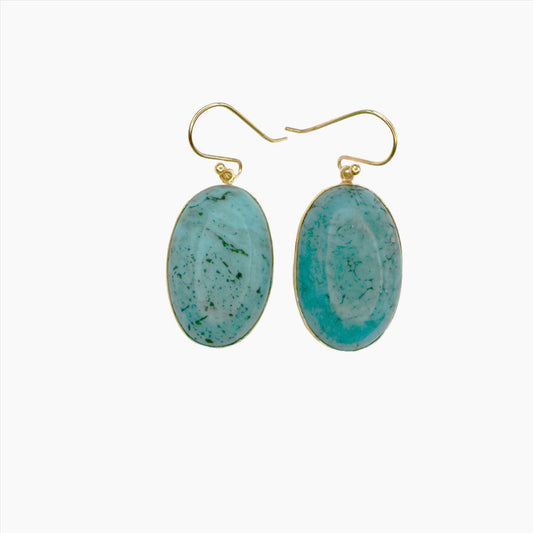 Image of Gemstone Earrings: #174 Turquoise