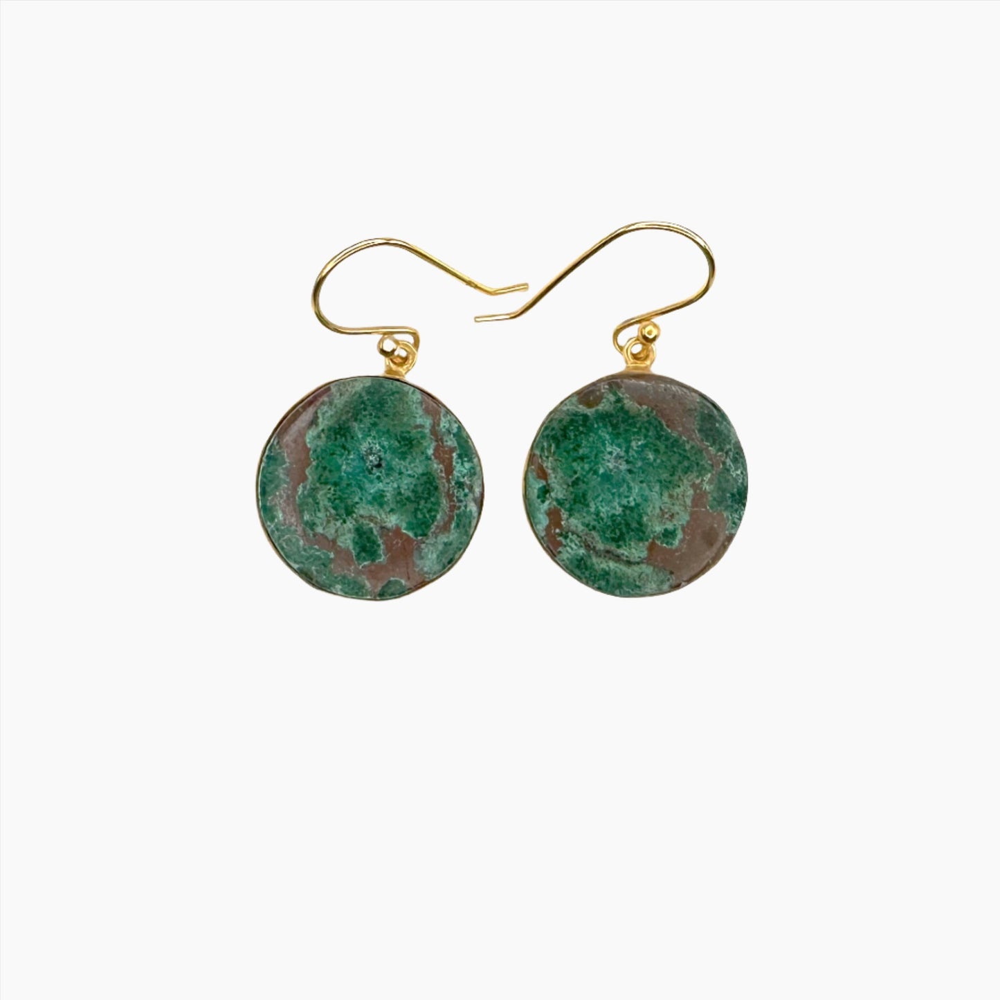 Image of Gemstone Earrings: #183 Chrysocolla