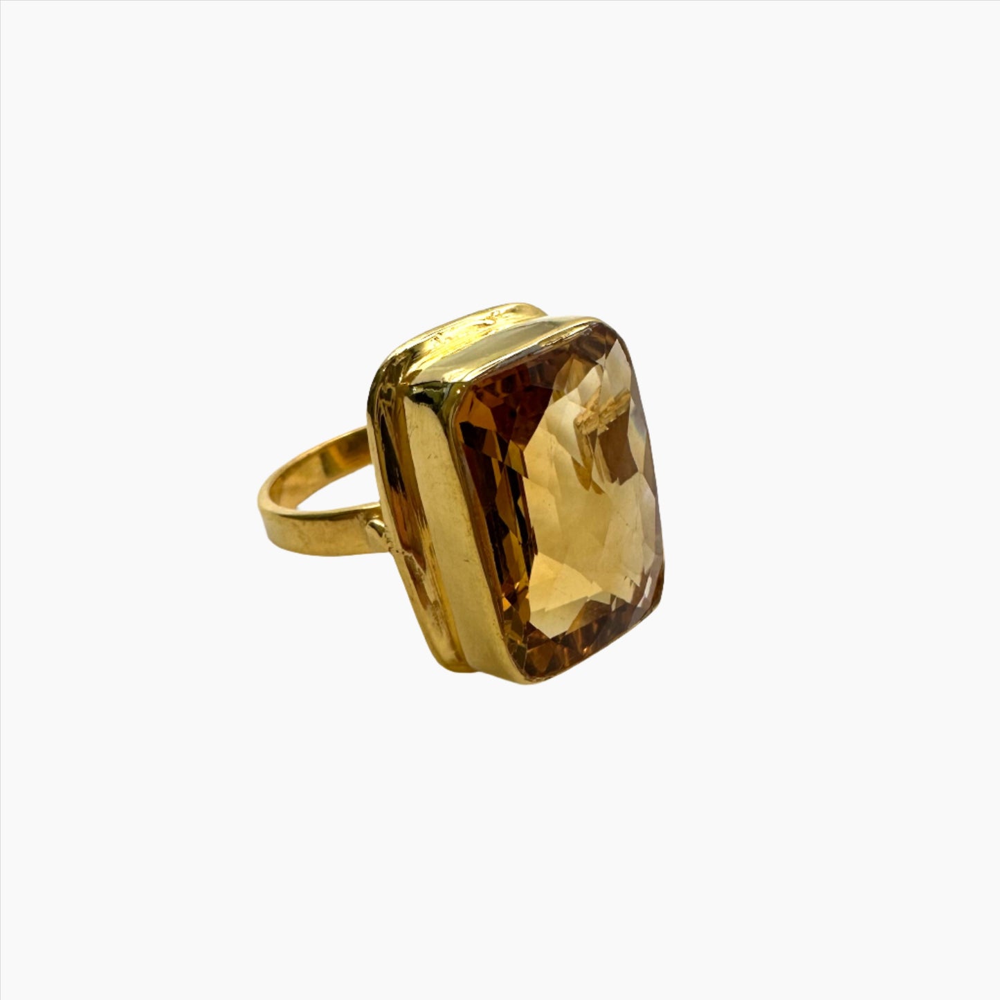 Image of Gemstone Ring: #27 Citrine, Size 7