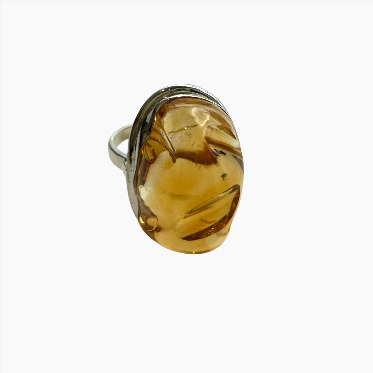 Image of Gemstone Ring: #28 Citrine Natural, Size 8