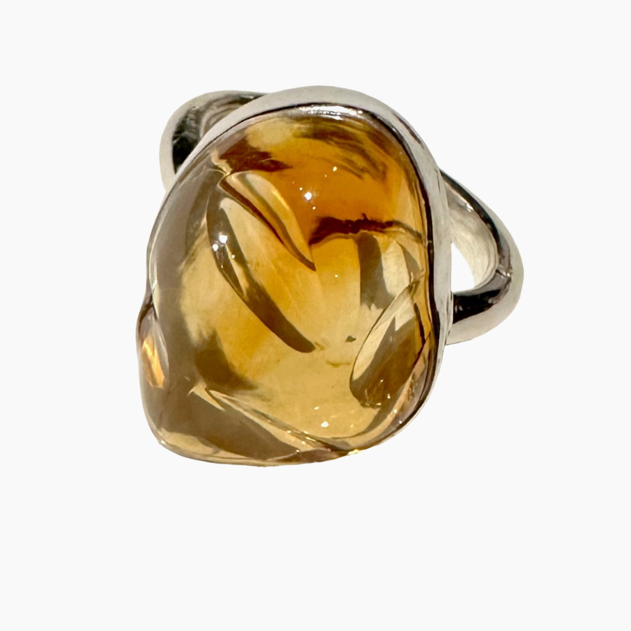 Image of Gemstone Ring: #29 Citrine Natural, Size 7