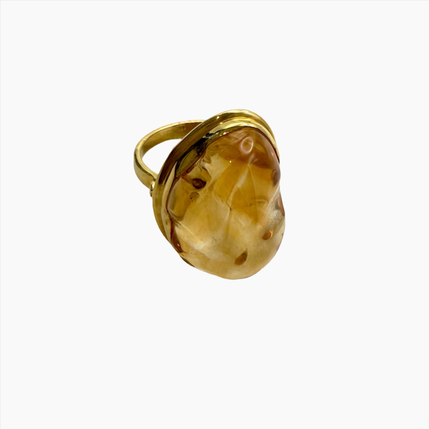 Image of Gemstone Ring: #32 Citrine Natural, Size 7