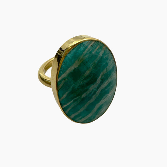 Image of Gemstone Ring: #34 Amazonite, Size 8