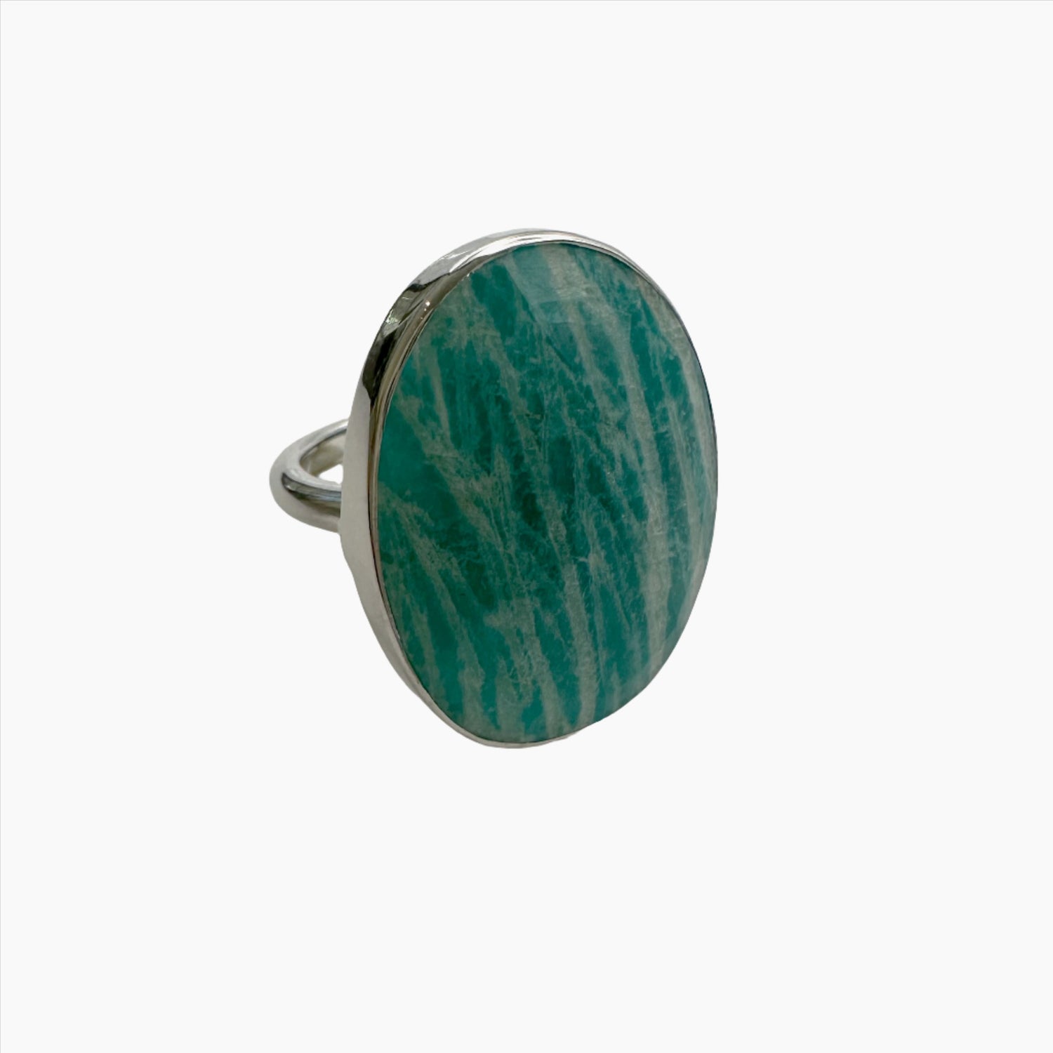 Image of Gemstone Ring: #35 Amazonite, Size 7