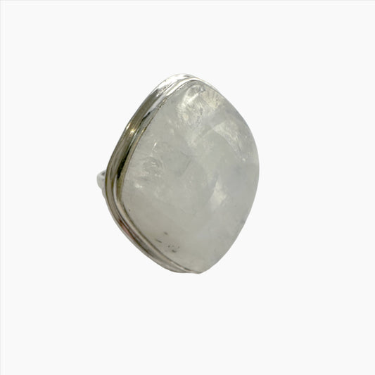 Image of Gemstone Ring: #48 Moonstone, Size 7.5