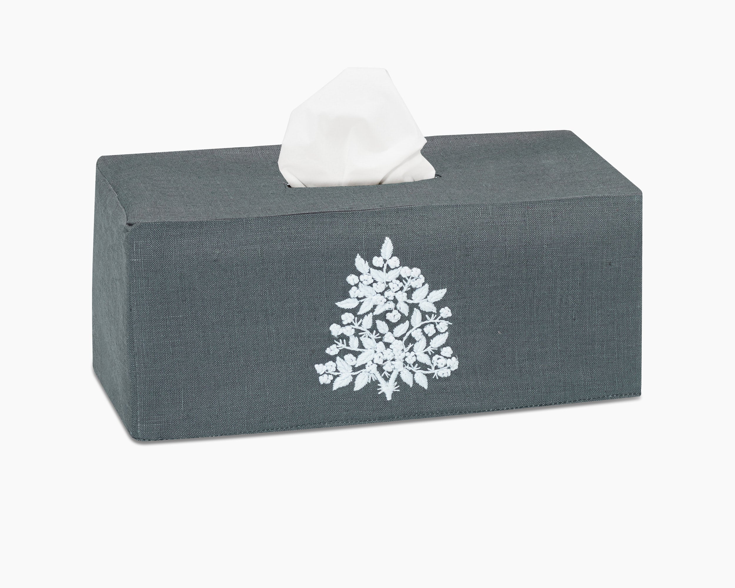 Henry Handwork Jardin Linen Tissue Box Cover - Thumbnail 5