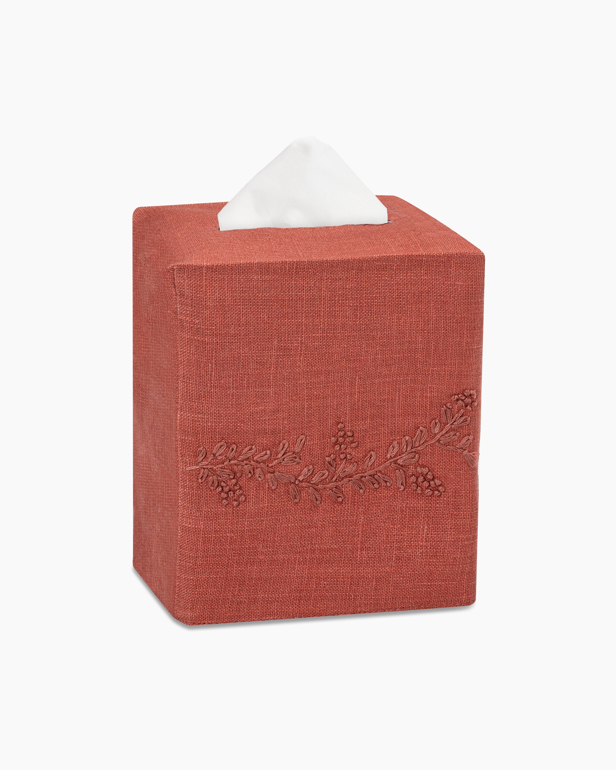 Prism Vine Linen Square Tissue Box Cover - Thumbnail 2