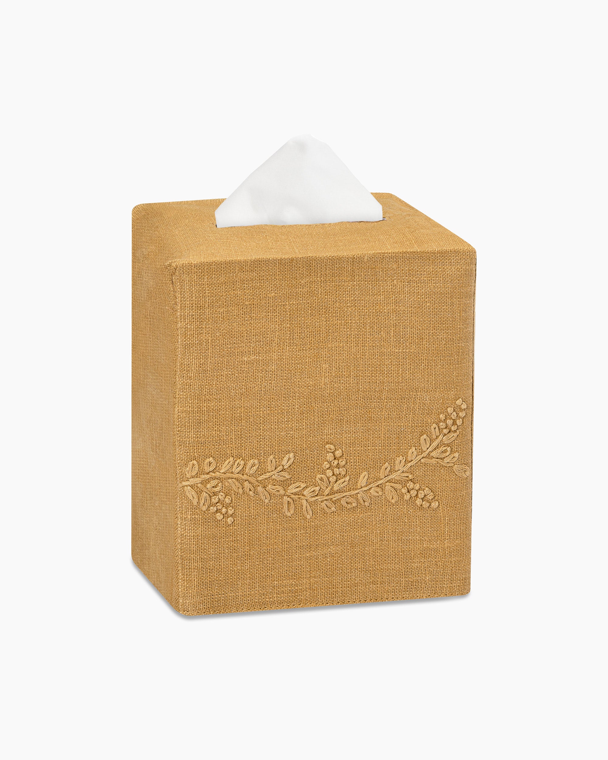 Prism Vine Linen Square Tissue Box Cover - Thumbnail 5