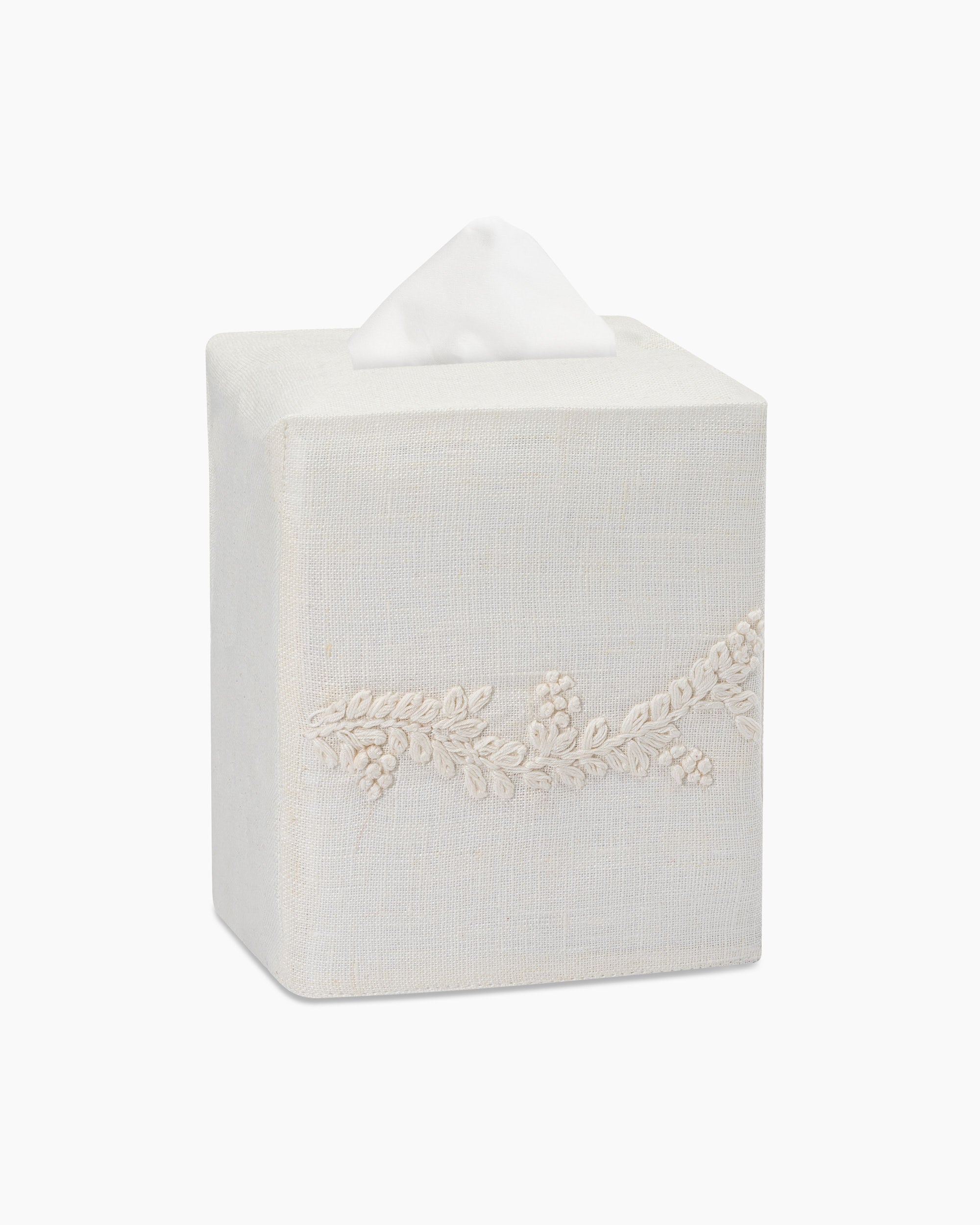 Prism Vine Linen Square Tissue Box Cover - Thumbnail 3
