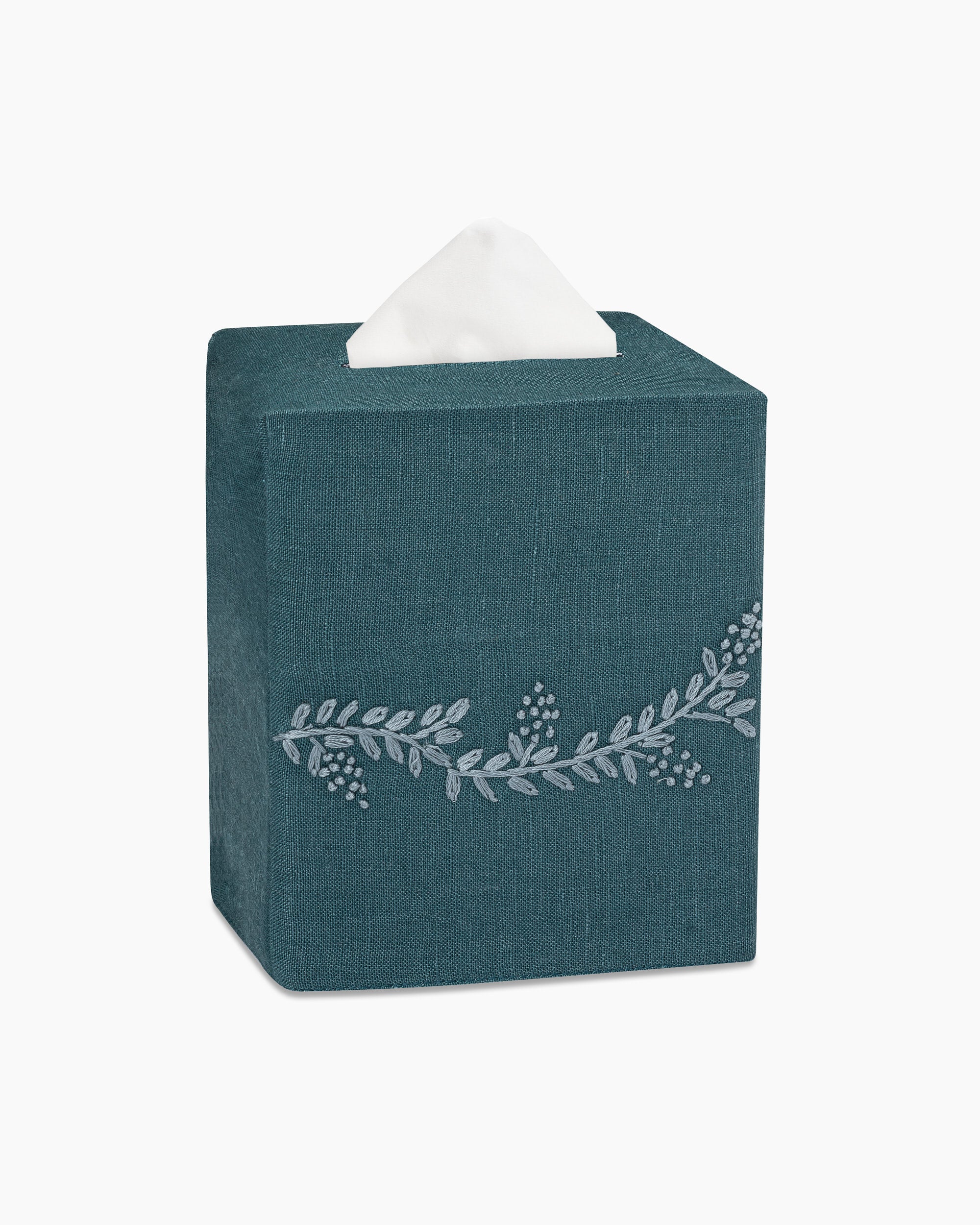 Henry Handwork Prism Vine Linen Tissue Box Cover - Thumbnail 4