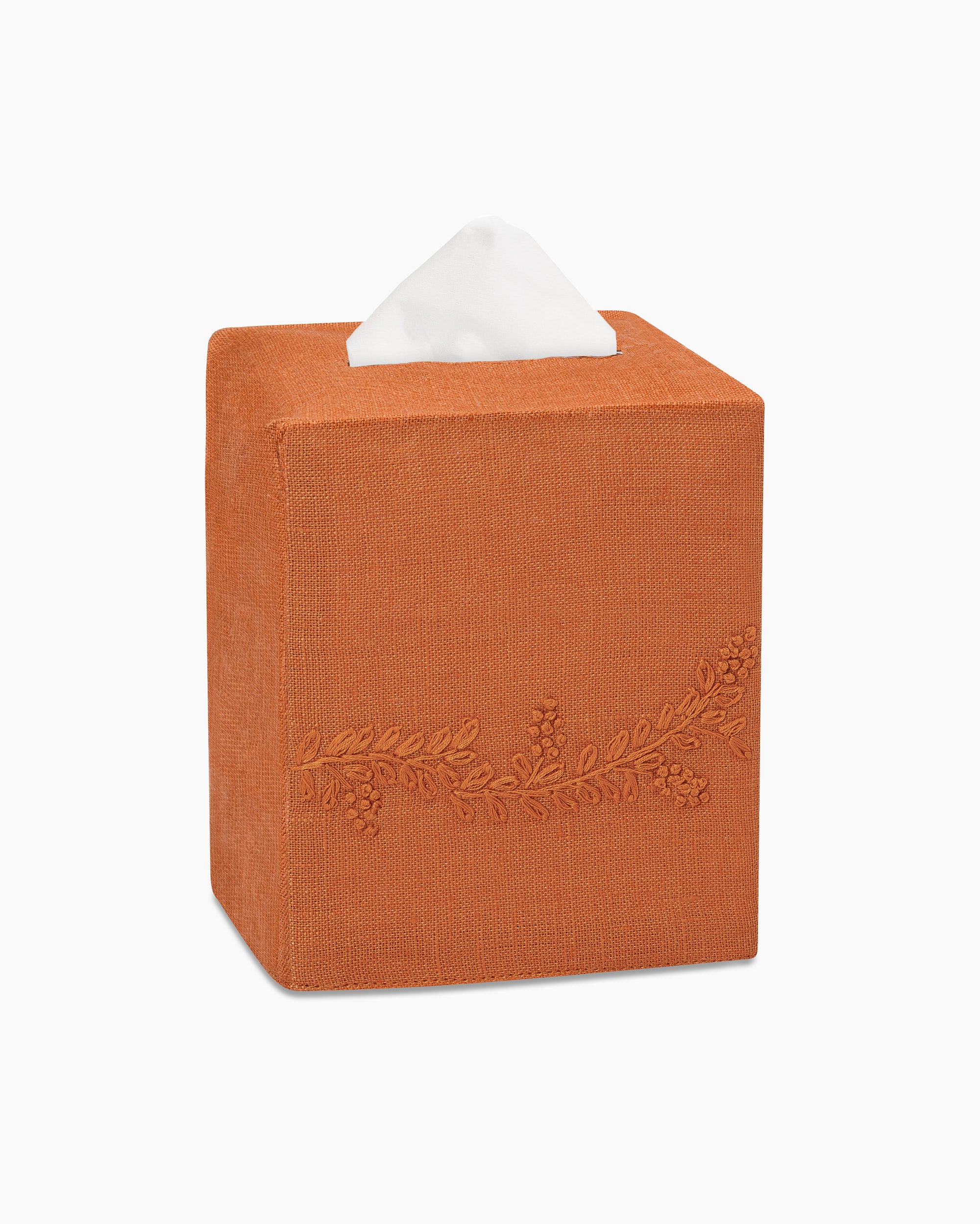 Prism Vine Linen Square Tissue Box Cover - Thumbnail 4